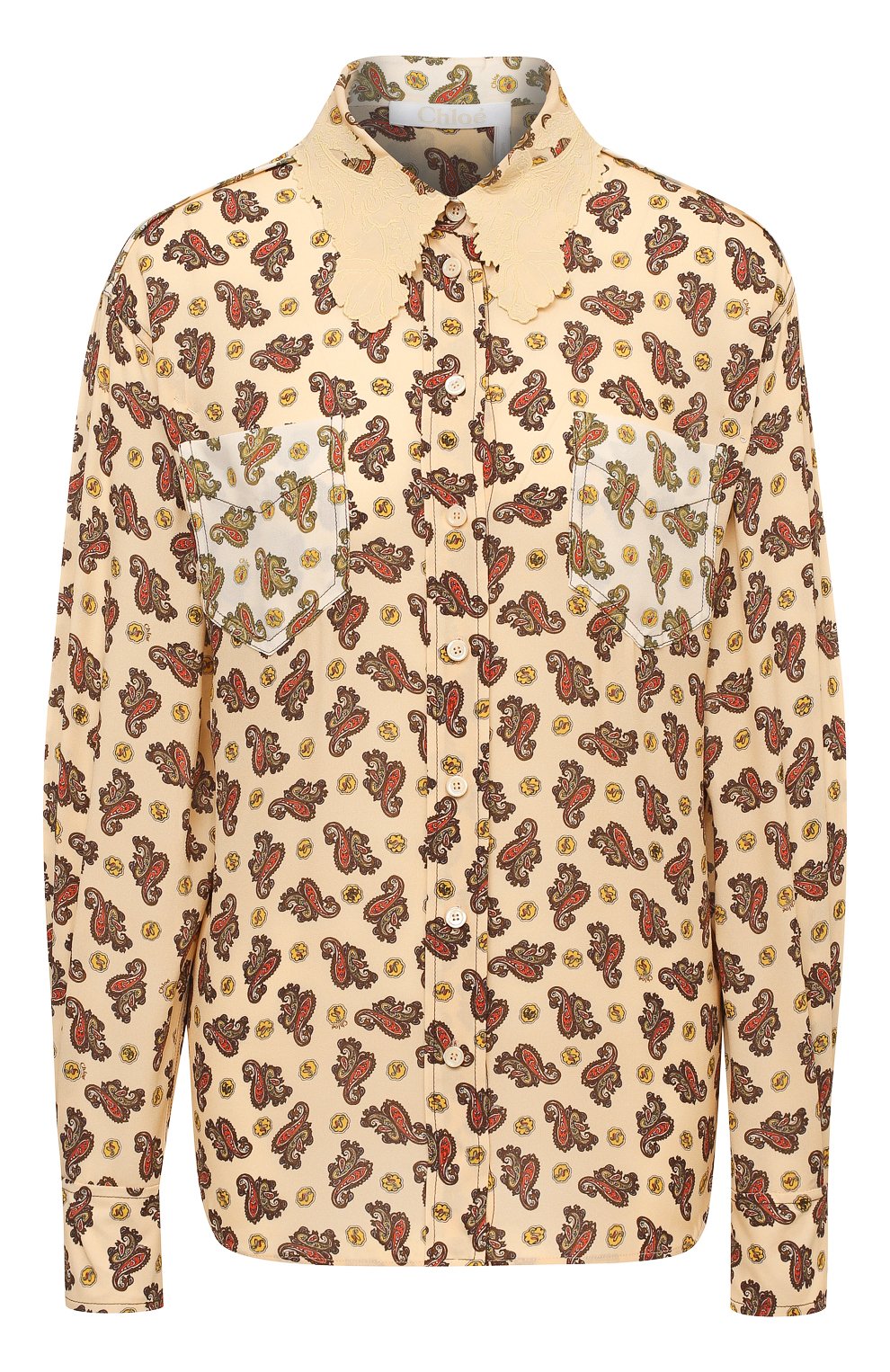 Шелковая блузка CHLOÉ, арт. CHC20WHT49331, фото 1