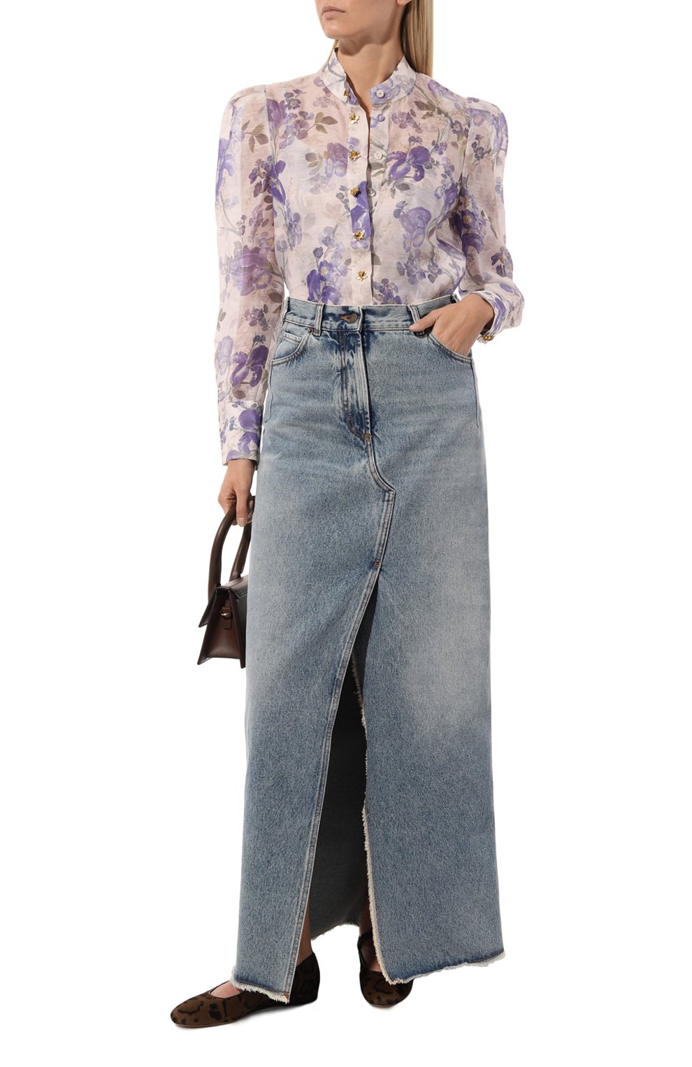 Блузка изо льна и шелка ZIMMERMANN, арт. 8174TF232, фото 2