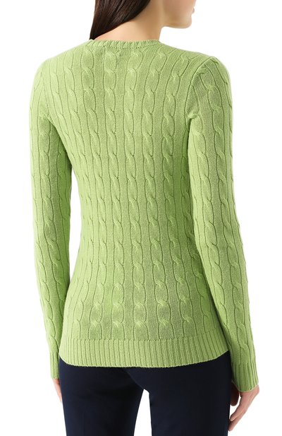 Кашемировый пуловер POLO RALPH LAUREN зеленого цвета по цене 52700 руб., арт. 211525818, фото 4 Кашемировый пуловер POLO RALPH LAUREN, арт. 211525818, фото 4
