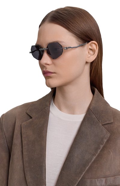 Солнцезащитные очки KUB0RAUM черного цвета по цене 115500 руб., арт. H44 BBS, фото 3 Солнцезащитные очки KUB0RAUM, арт. H44 BBS, фото 3