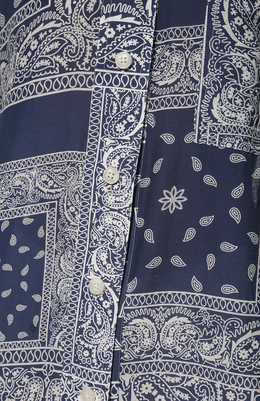 Рубашка из хлопка и шелка DESTIN, арт. D5S2/AMI BUTT0N BANDANA PATCH, фото 5
