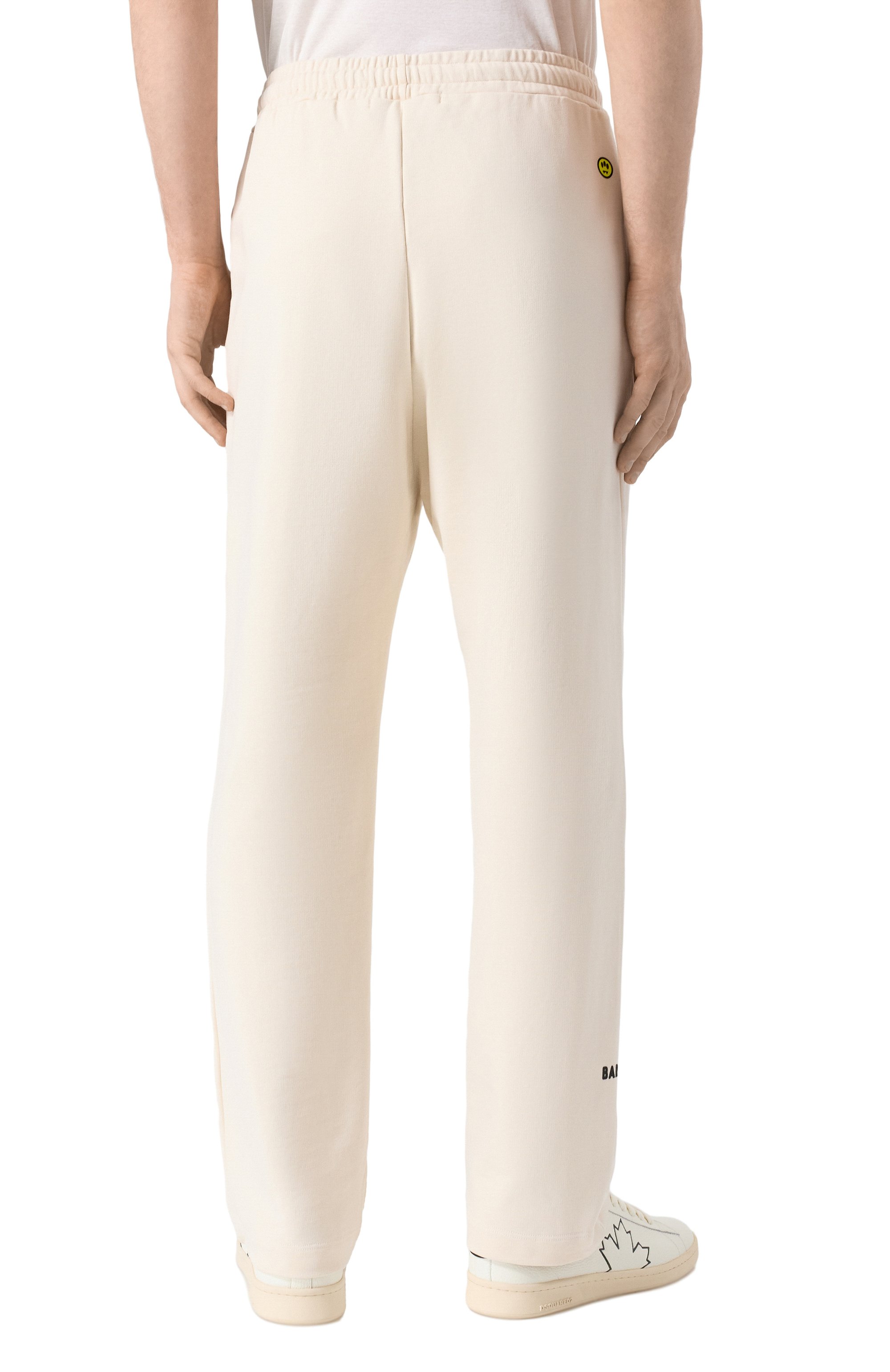 Хлопковые брюки BARROW кремового цвета по цене 23650 руб., арт. S5BWMAFP025, фото 4 Хлопковые брюки BARROW, арт. S5BWMAFP025, фото 4