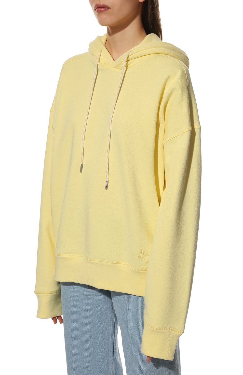 Хлопковое худи JIL SANDER, арт. JPPU707515-WU248608, фото 3