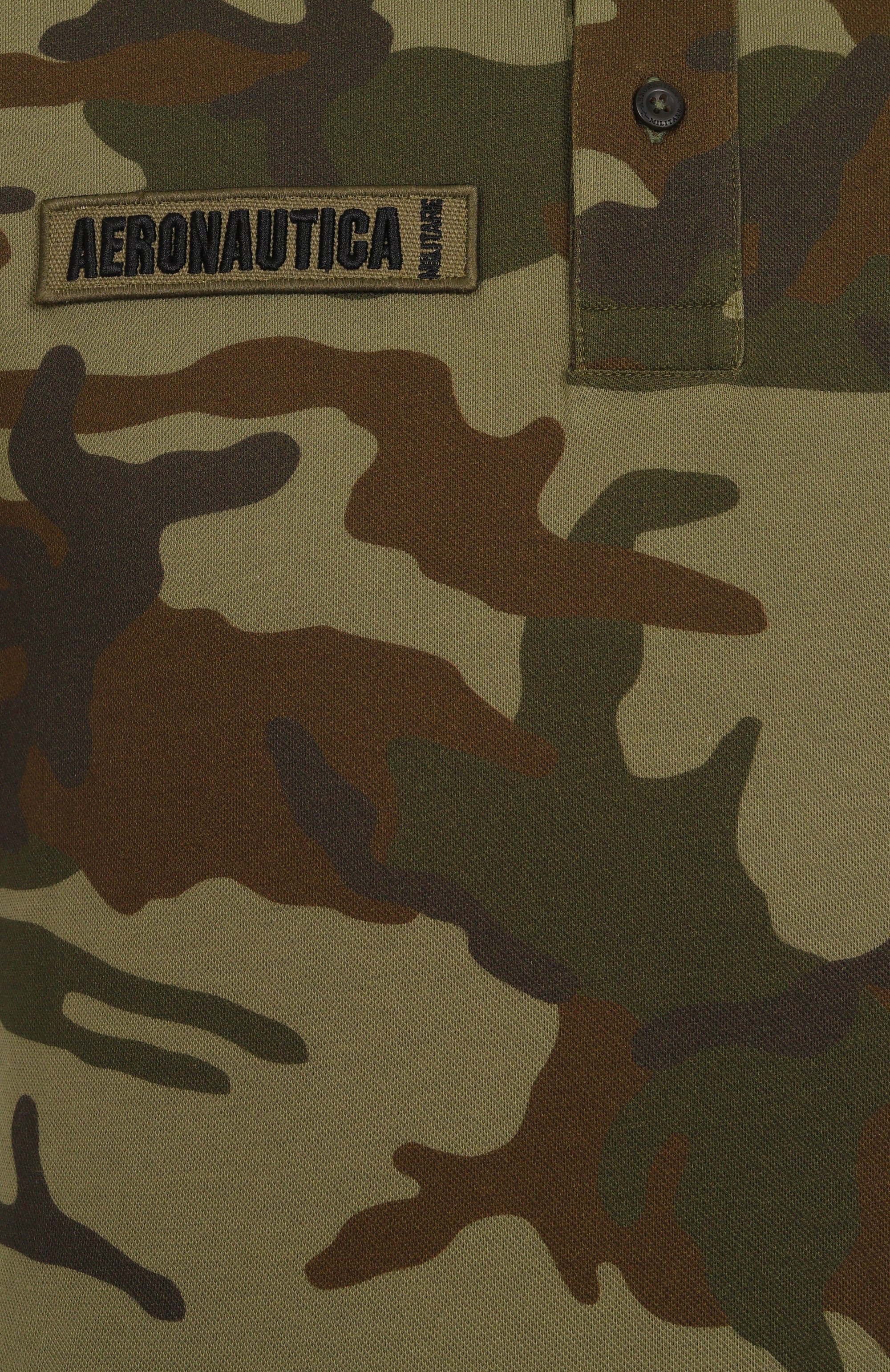 Хлопковое поло AERONAUTICA MILITARE хаки цвета по цене 16000 руб., арт. 251P01861P346, фото 6 Хлопковое поло AERONAUTICA MILITARE, арт. 251P01861P346, фото 6