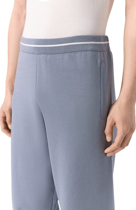 Брюки из хлопка и шелка MVST M26.CSM.K419/M0142 Голубой  M26.CSM.K419/M0142 Фото 5