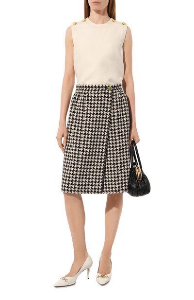 Юбка из шерсти и хлопка GUCCI, арт. 582744 ZACN2, фото 2