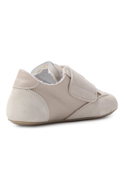 Кожаные кеды MM6 светло-бежевого цвета по цене 26150 руб., арт. 82408/VAR2_001, фото 3 Кожаные кеды MM6, арт. 82408/VAR2_001, фото 3