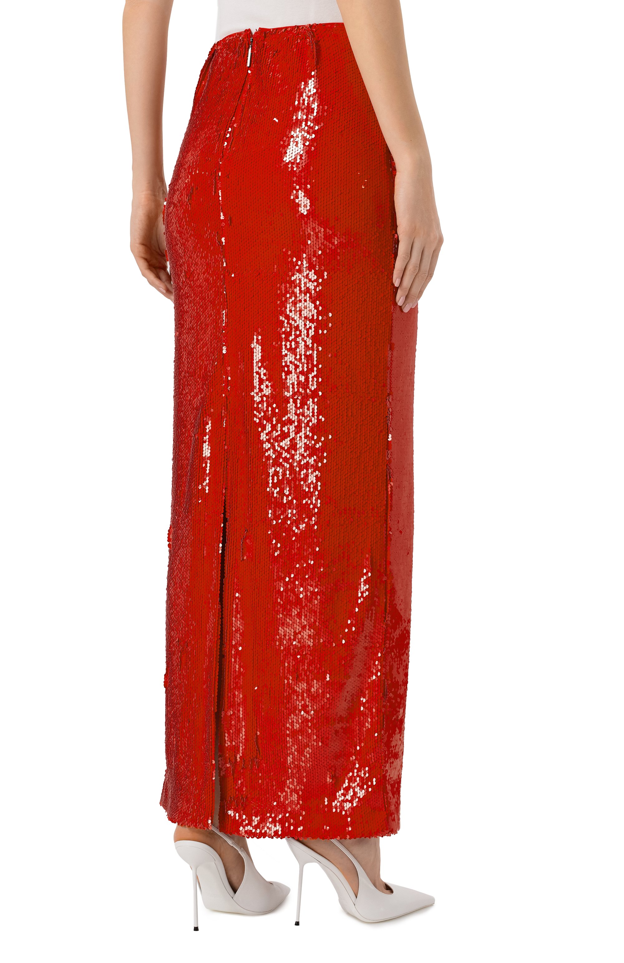 Юбка с отделкой пайетками MSGM, арт. 3842MDD12/257309, фото 4