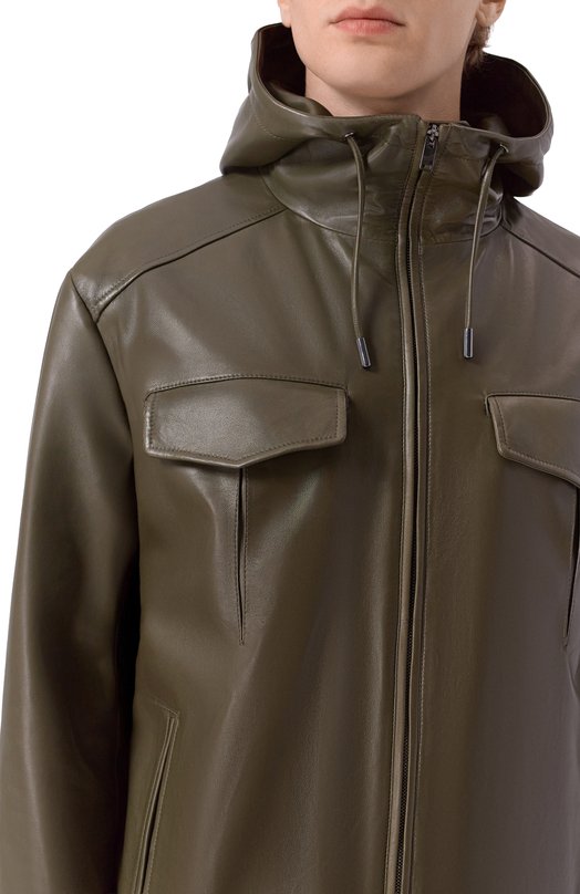 Кожаная куртка MVST M25.1PM.0003/PL0NGE Хаки  M25.1PM.0003/PL0NGE Фото 5