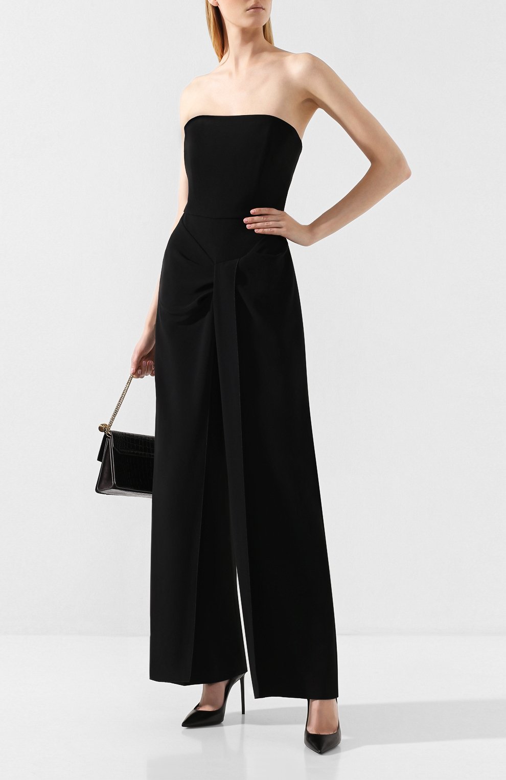 Комбинезон ROLAND MOURET черного цвета по цене 155000 руб., арт. PW19/S0666/F2241, фото 2 Комбинезон ROLAND MOURET, арт. PW19/S0666/F2241, фото 2