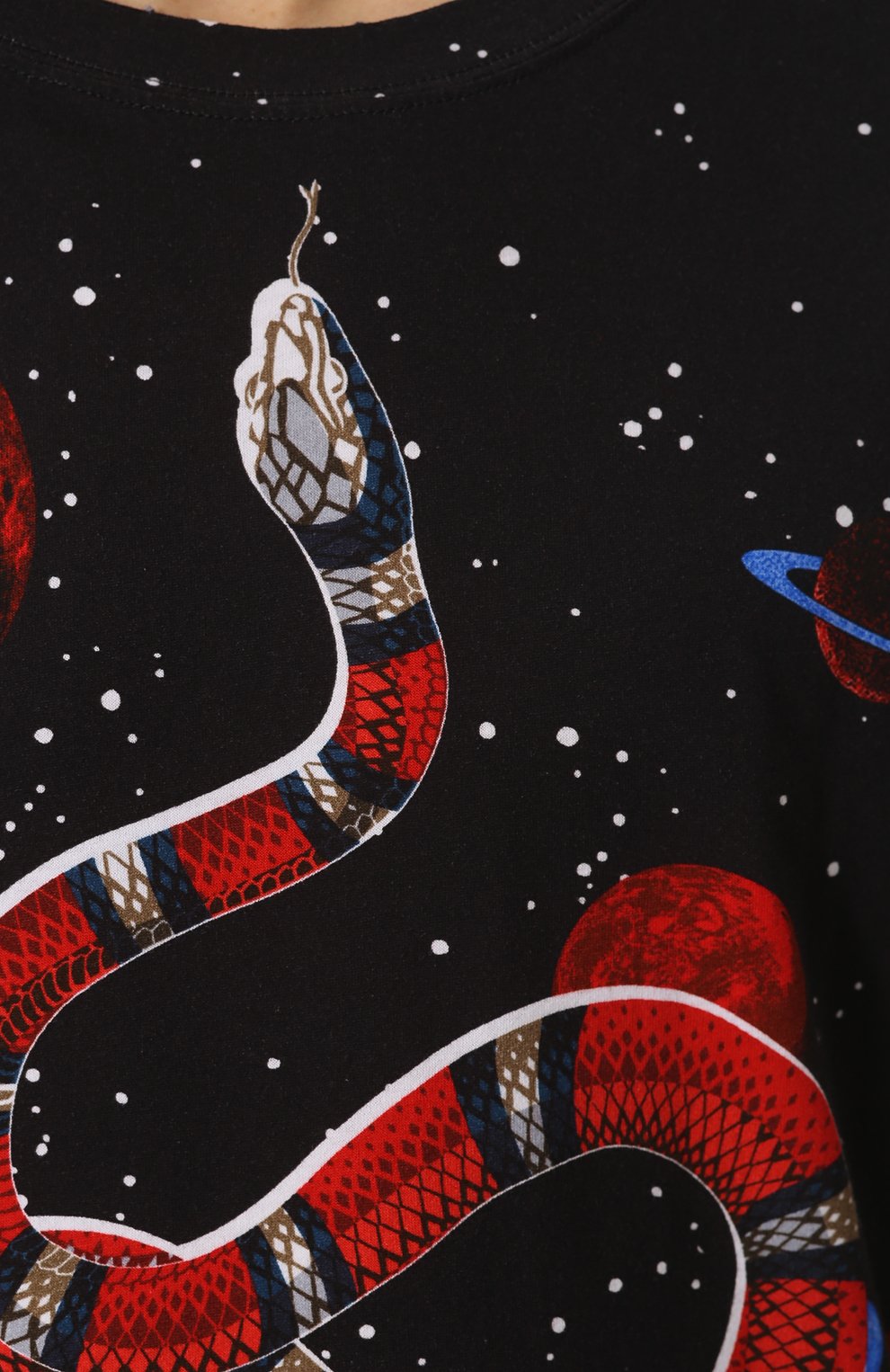 Хлопковая футболка с принтом GUCCI, арт. 457936/X3G51, фото 5