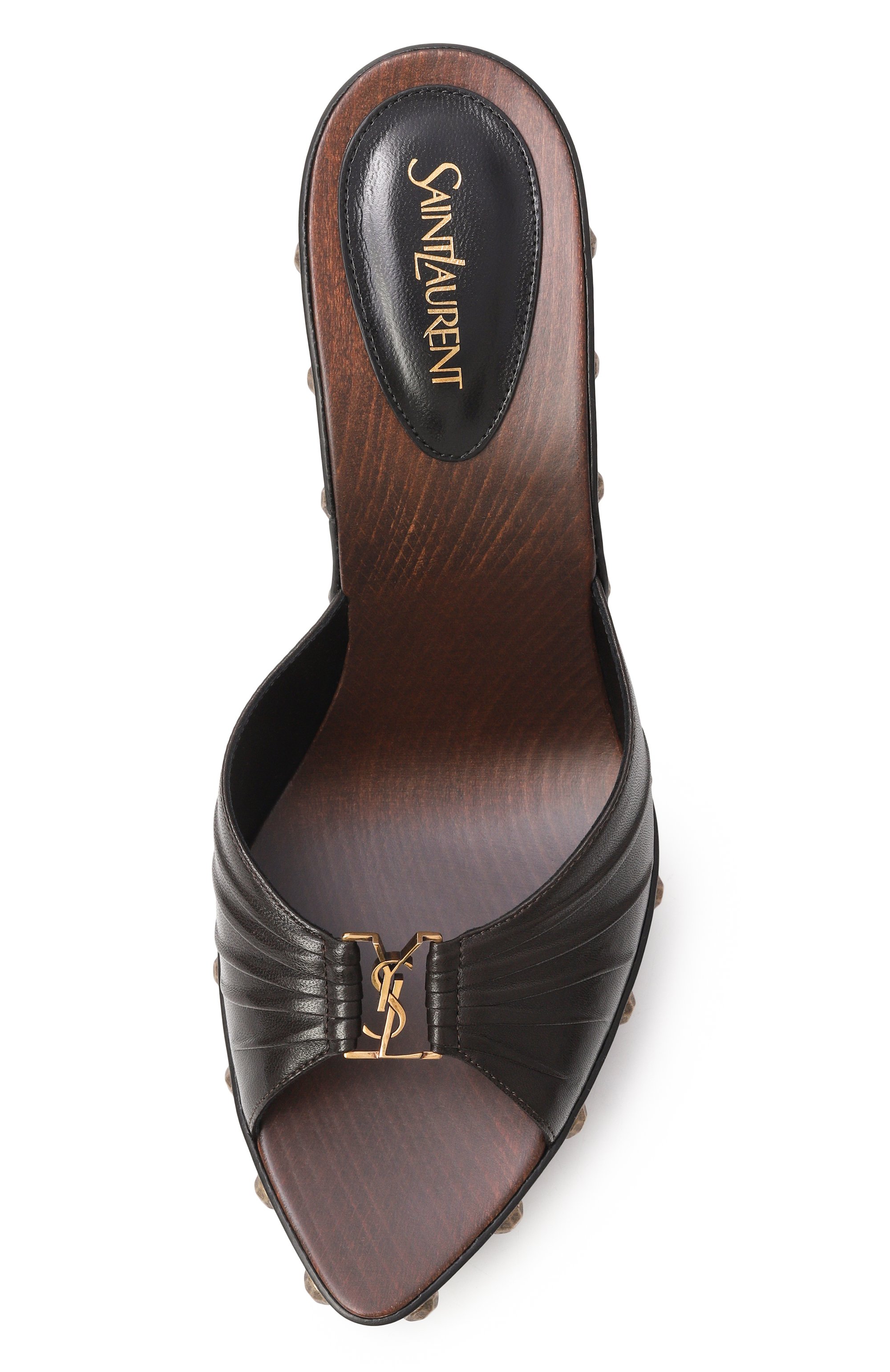 Кожаные мюли babylone 115 SAINT LAURENT, арт. 860797/AAF8B, фото 6