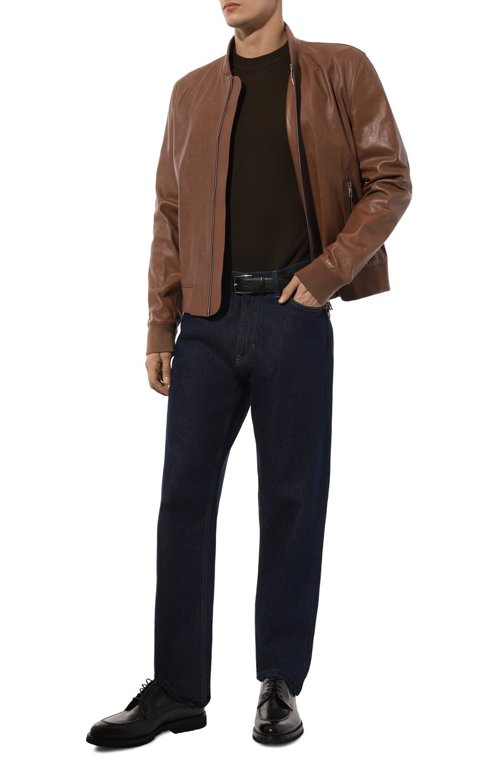 Хлопковый джемпер C.P. COMPANY хаки цвета по цене 28400 руб., арт. 16CMKN129A004037A, фото 2 Хлопковый джемпер C.P. COMPANY, арт. 16CMKN129A004037A, фото 2