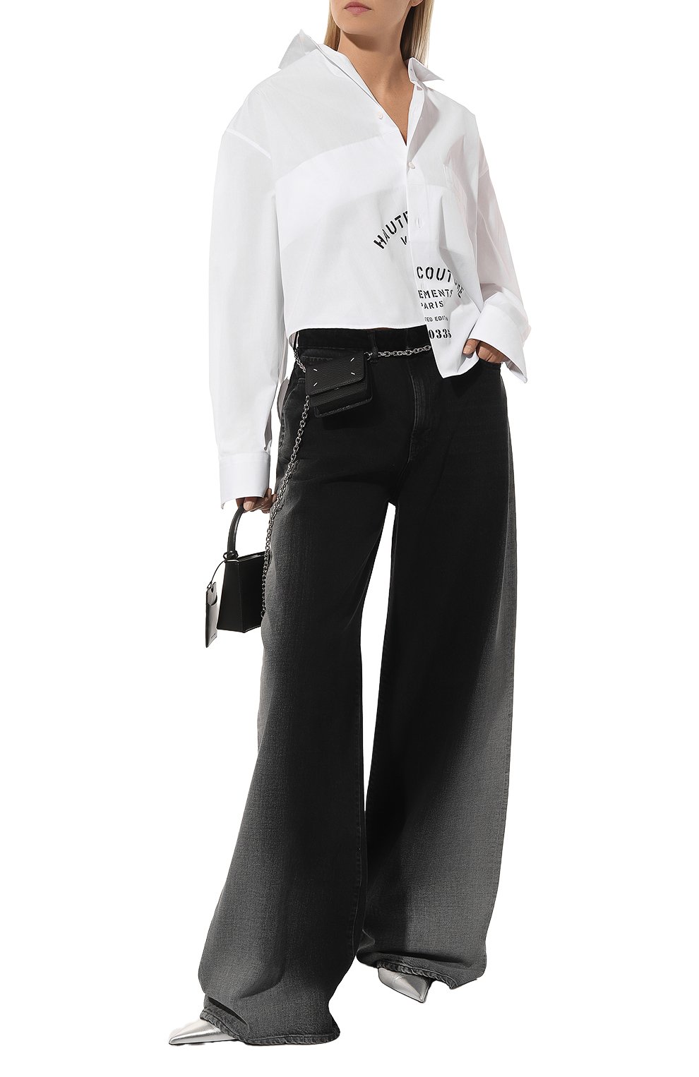 Хлопковая рубашка VETEMENTS белого цвета по цене 87800 руб., арт. UE64SH130W, фото 2 Хлопковая рубашка VETEMENTS, арт. UE64SH130W, фото 2