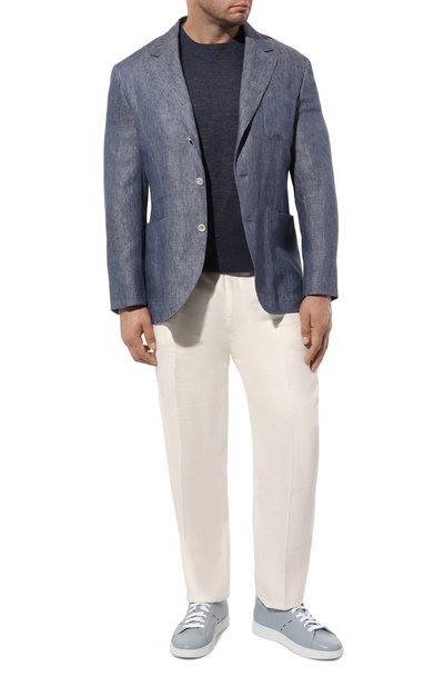 Джемпер изо льна и хлопка BRUNELLO CUCINELLI, арт. M2L00310, фото 2