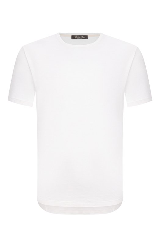 Футболка из шелка и хлопка Loro Piana FAF6128 Белый FAF6128