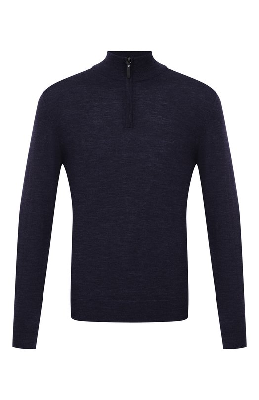 Шерстяной джемпер Canali C0015/MK00077 Синий C0015/MK00077