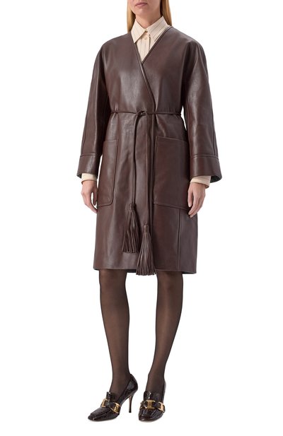 Кожаное пальто BOTTEGA VENETA, арт. 835292/V5BX0, фото 3