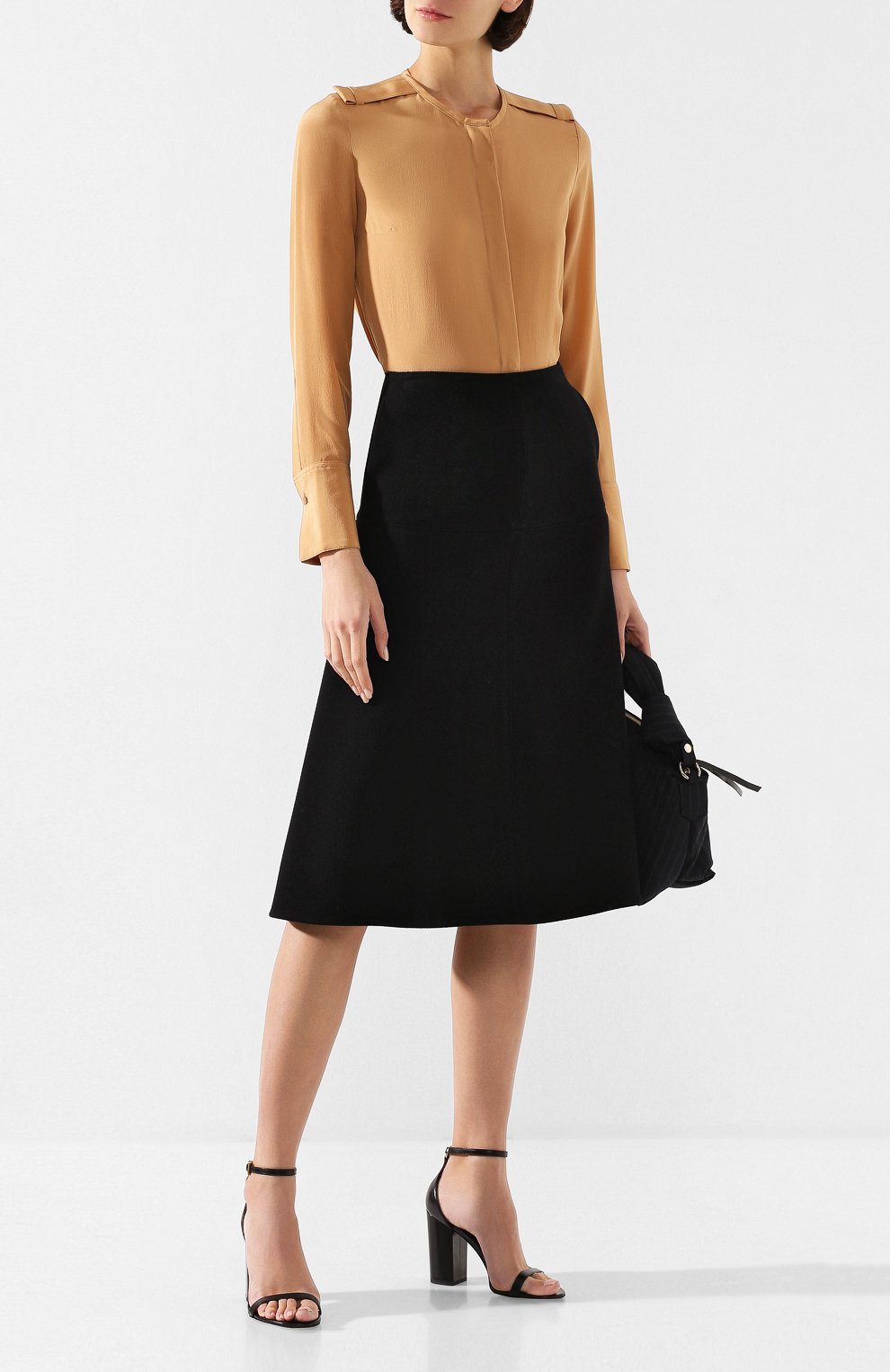 Шелковая блузка STELLA MCCARTNEY бежевого цвета по цене 49300 руб., арт. 579256/SY206, фото 2 Шелковая блузка STELLA MCCARTNEY, арт. 579256/SY206, фото 2