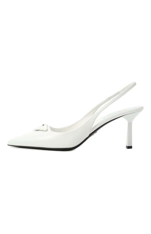 Кожаные туфли Prada 1I901M/055 Белый  1I901M/055 Фото 4