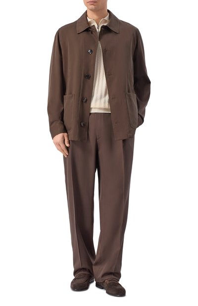 Мужская шелковая куртка BRIONI, арт. SGR90L/PD43T