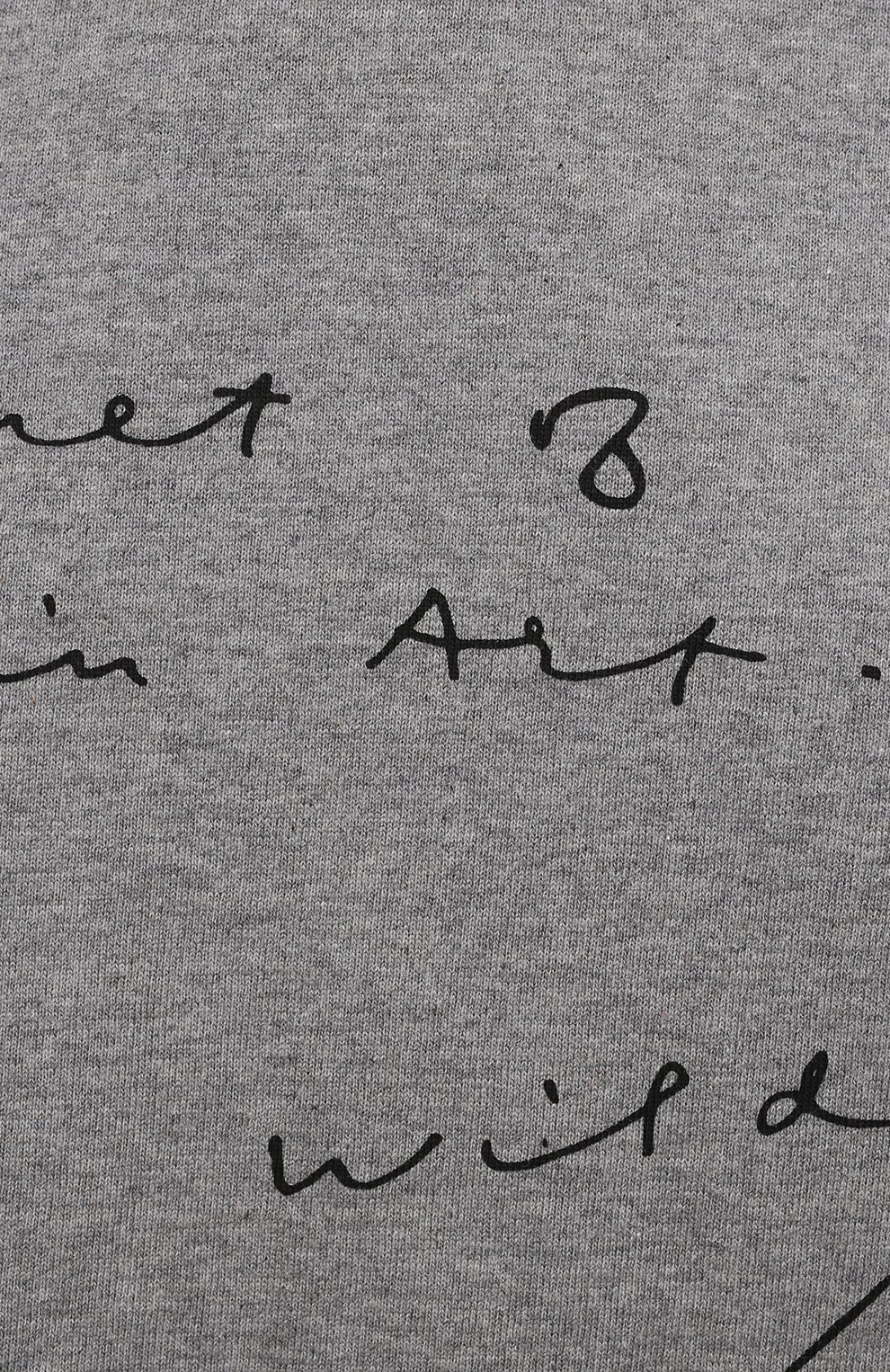 Хлопковая футболка JW ANDERSON серого цвета по цене 11900 руб., арт. JS0002 PG0079, фото 5 Хлопковая футболка JW ANDERSON, арт. JS0002 PG0079, фото 5