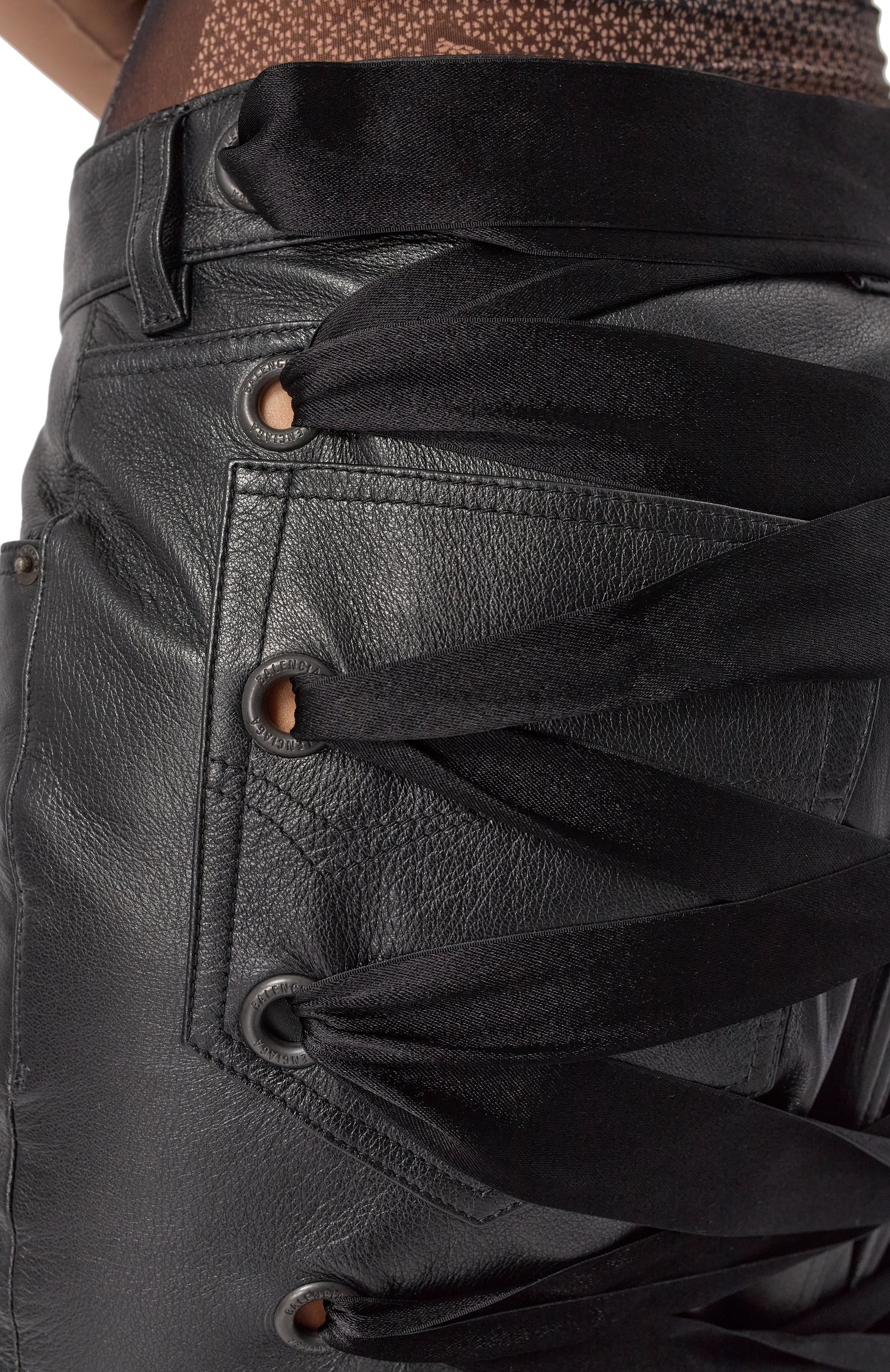 Кожаная юбка BALENCIAGA, арт. 830758/TSS01, фото 5