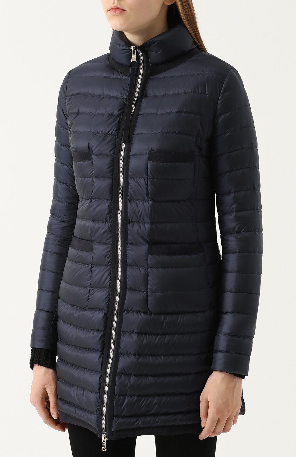 Стеганый пуховик на молнии с накладными карманами MONCLER, арт. C1-093-49853-94-53048, фото 3