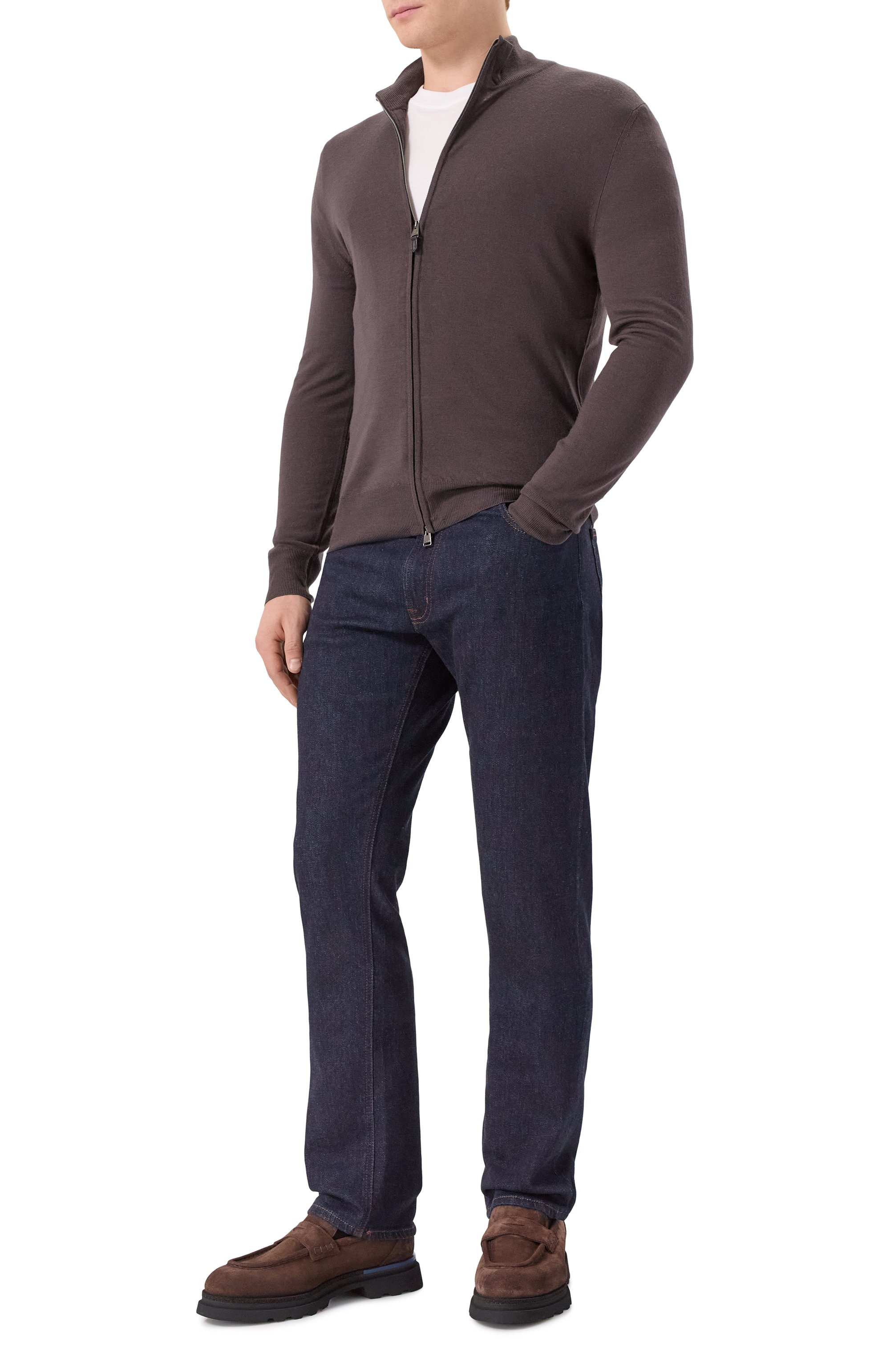 Замшевые пенни-лоферы W.GIBBS, арт. 7467014/CAM0SCI0 RAIN W00LEN, фото 2