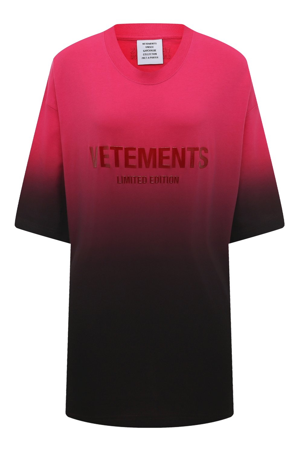 Хлопковая футболка VETEMENTS, арт. UE54TR160H, фото 1