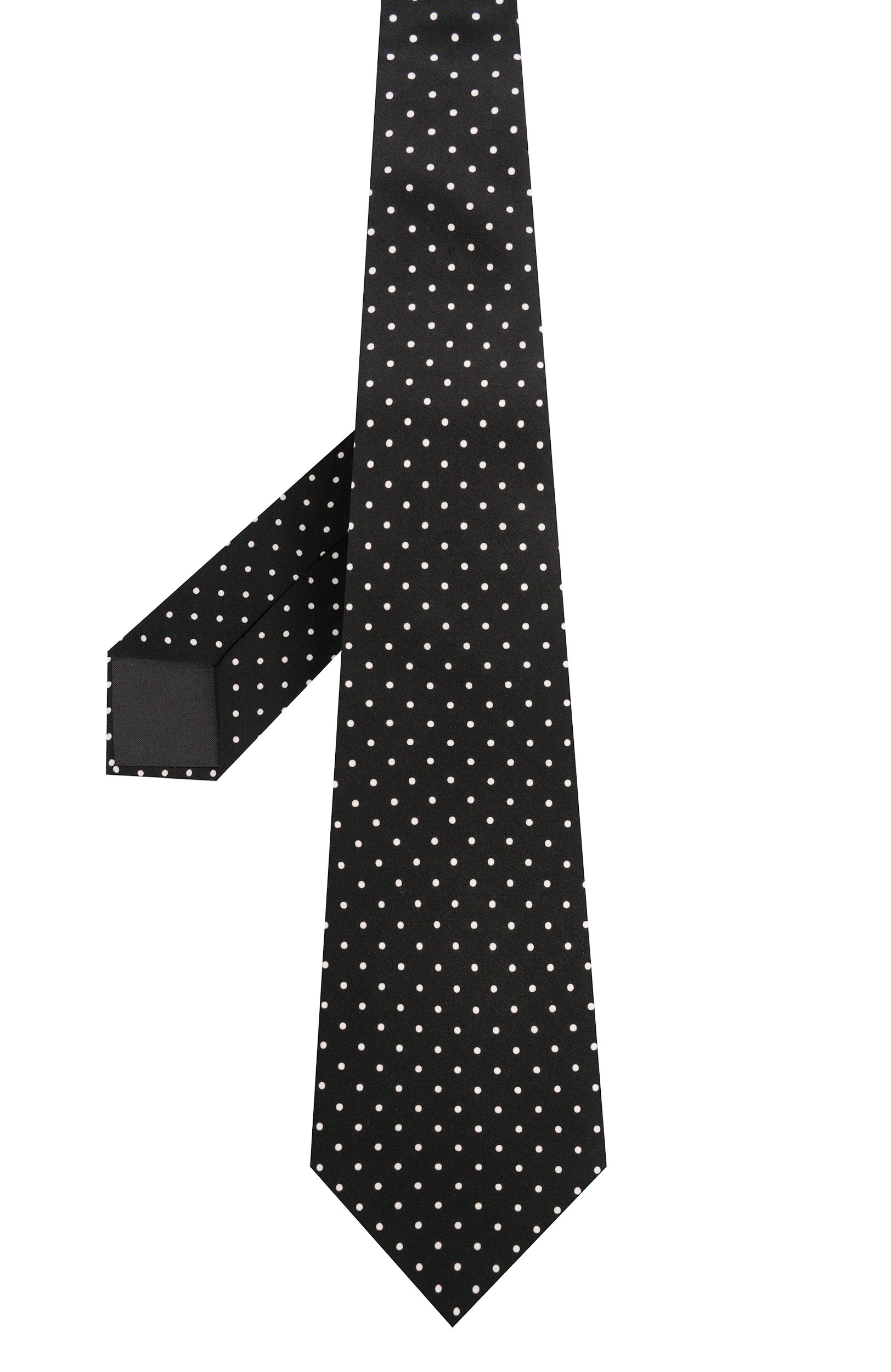 Шелковый галстук DOLCE & GABBANA черного цвета по цене 49950 руб., арт. GT160E/G0WXD, фото 3 Шелковый галстук DOLCE & GABBANA, арт. GT160E/G0WXD, фото 3