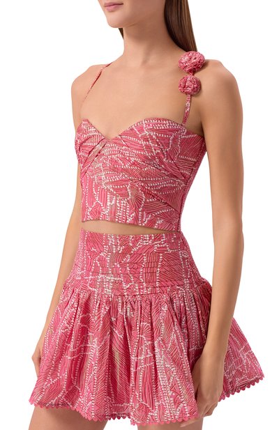 Хлопковый топ POUPETTE ST BARTH, арт. WPPR26DCXAKP, фото 3