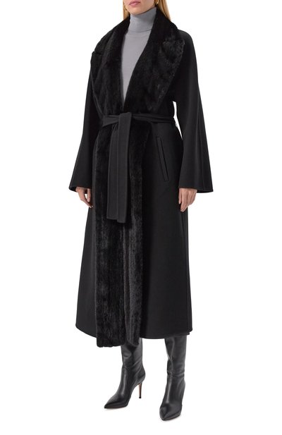 Пальто из шерсти и кашемира с отделкой из норки MVST, арт. FTBPL-Y326V/LP1432, фото 3