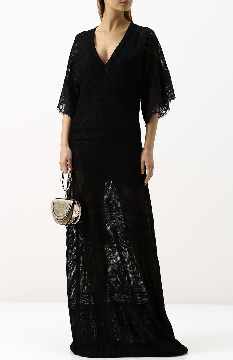 Вязаная туника с v-образным вырезом ROBERTO CAVALLI, арт. GQM520/MI001, фото 2