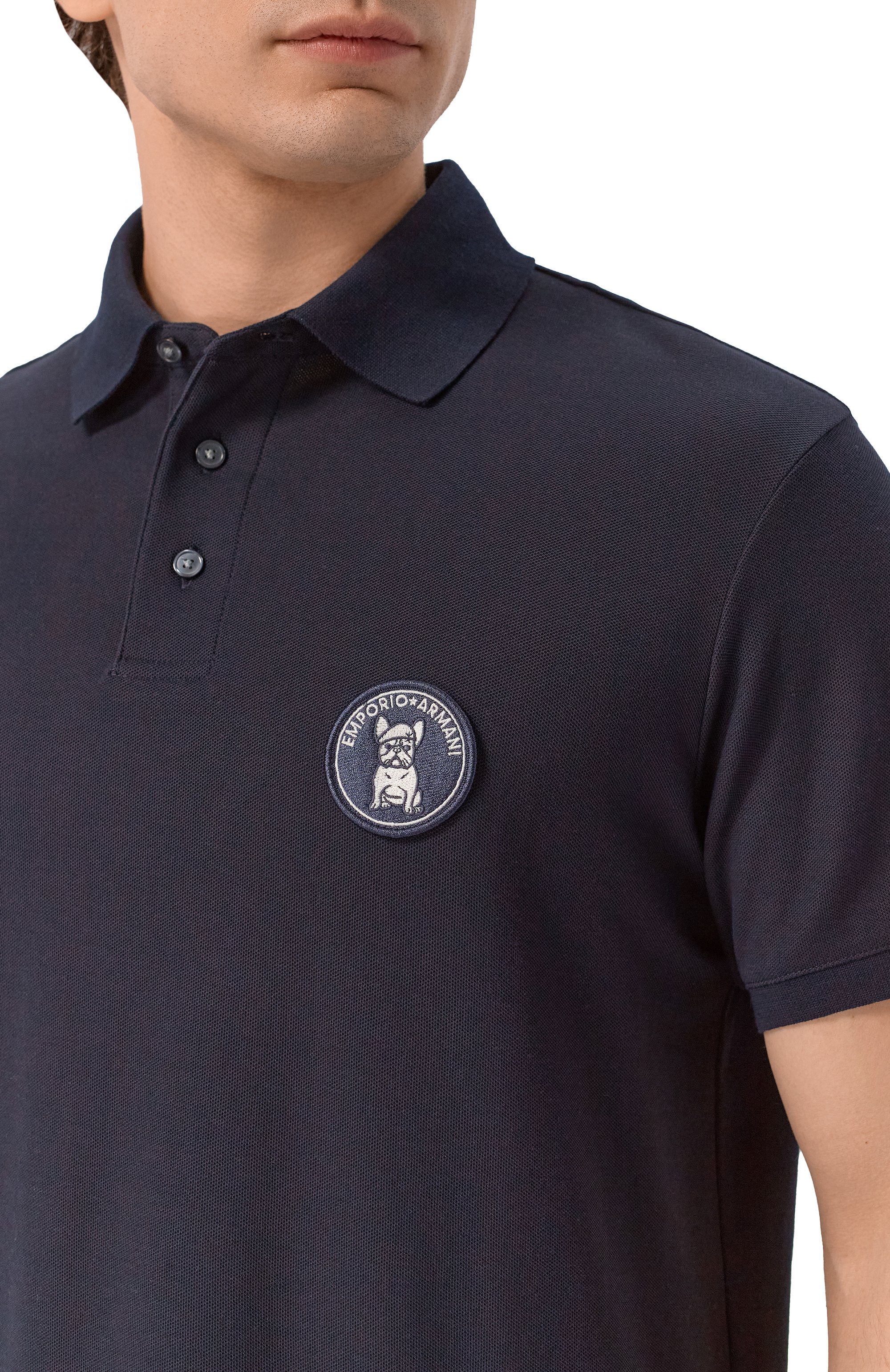 Хлопковое поло EMPORIO ARMANI, арт. EM005244/AF10497, фото 5