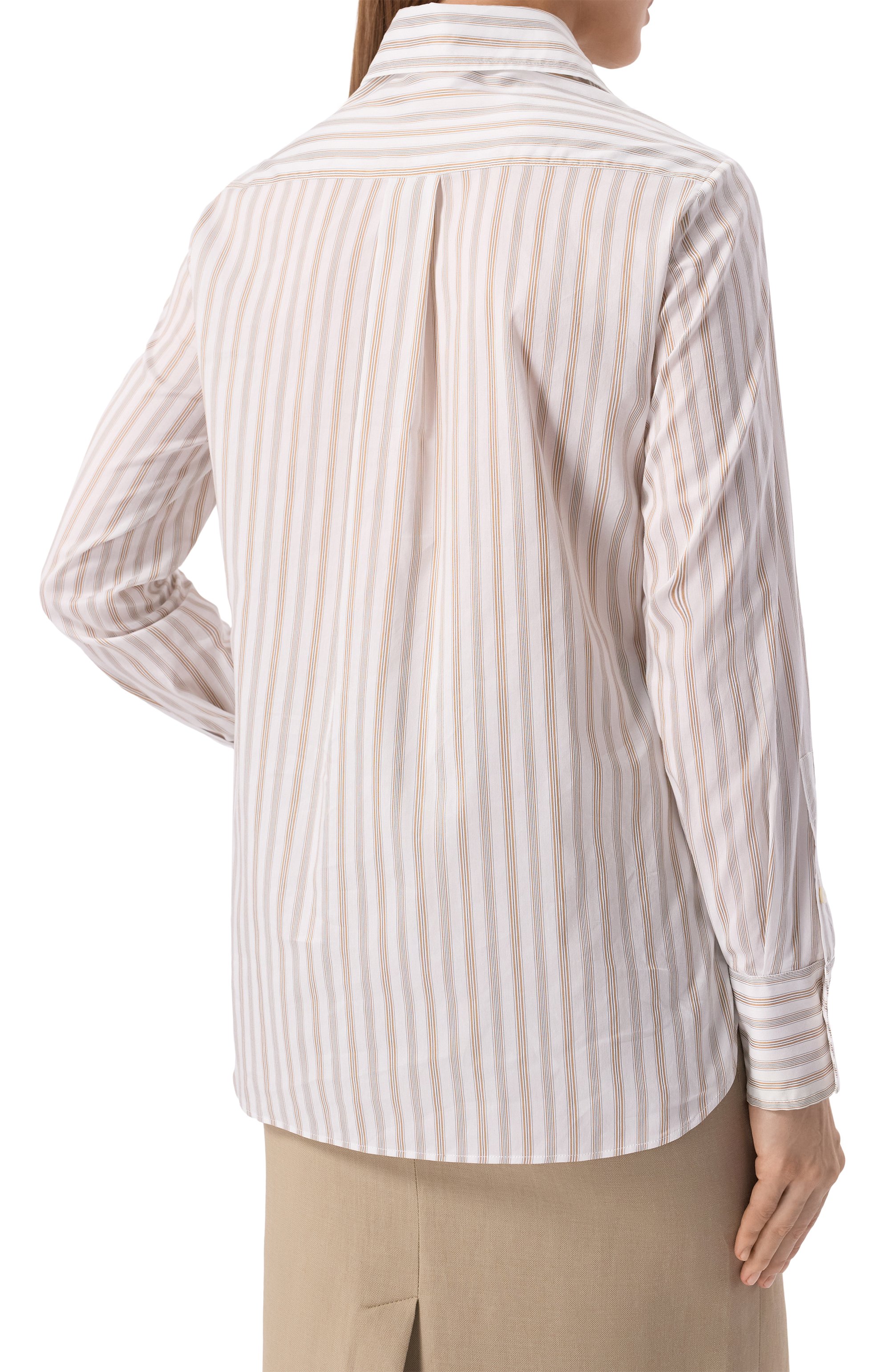 Рубашка из хлопка и шелка KITON, арт. D55442K0986E01, фото 4