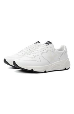 Мужские кроссовки running sole GOLDEN GOOSE DELUXE BRAND белого цвета, арт. GMF00126.F003953 | Фото 1 (Подошва: Массивная; Материал внутренний: Текстиль; Материал внешний: Экокожа; Кросс-КТ: Низкие; Материал утеплителя: Без утеплителя; Стили: Классический)