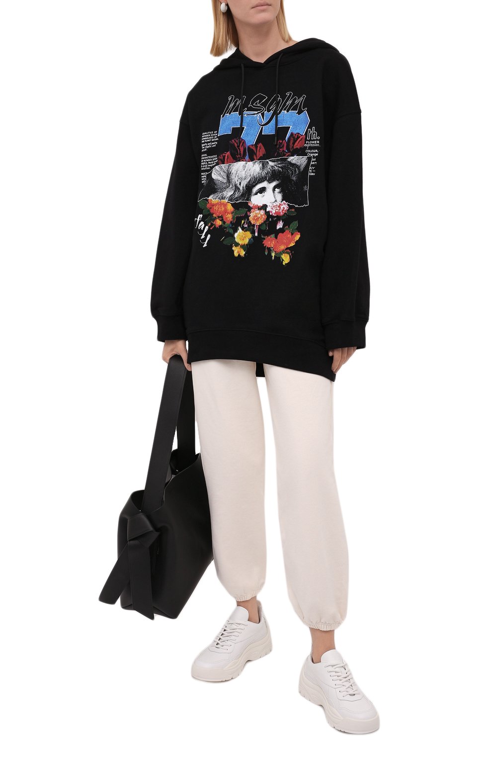 Хлопковое худи MSGM, арт. 3141MDM109 217799, фото 2