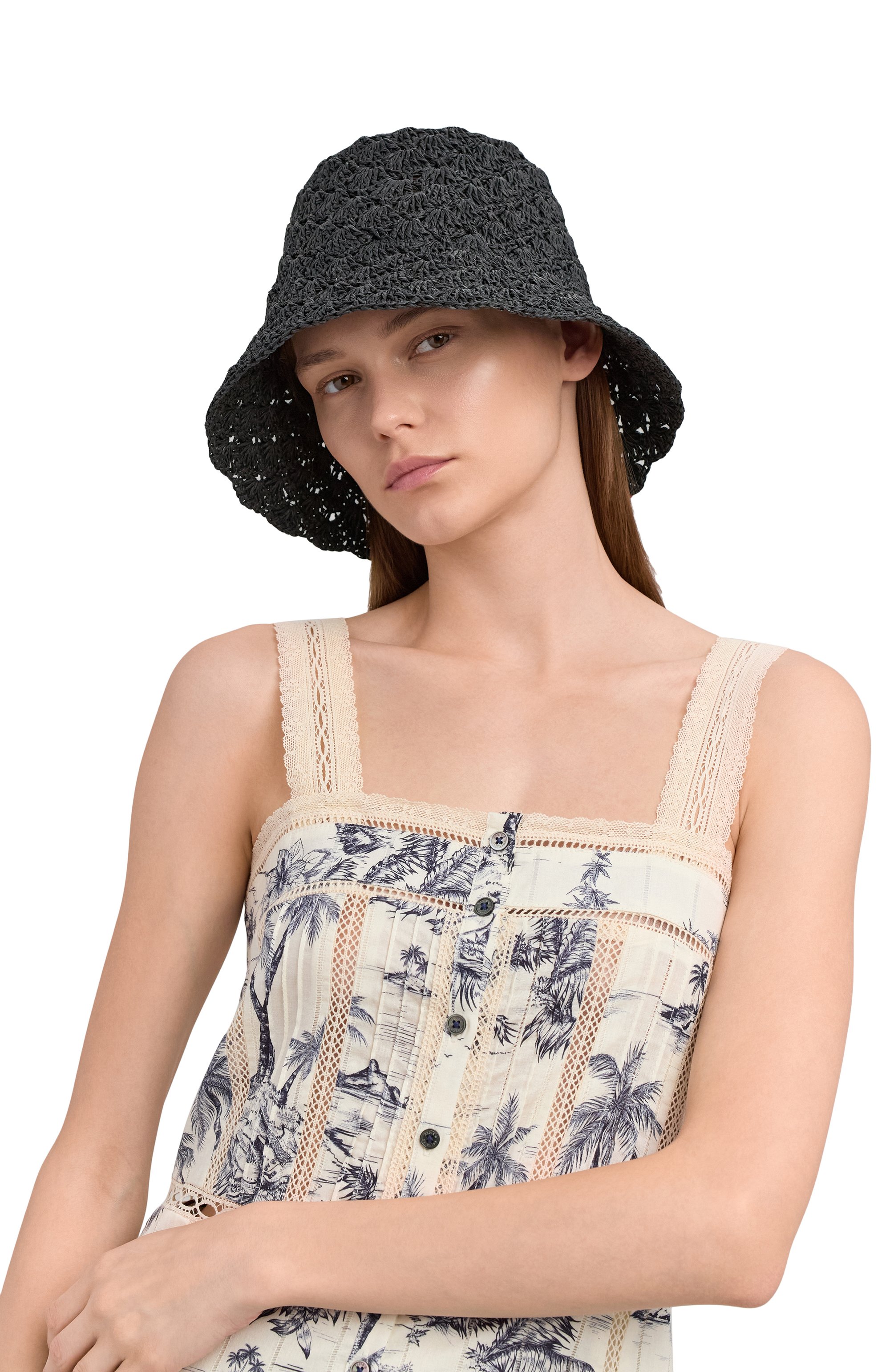 Панама FETISH черного цвета по цене 25000 руб., арт. BLEKP25, фото 2 Панама FETISH, арт. BLEKP25, фото 2