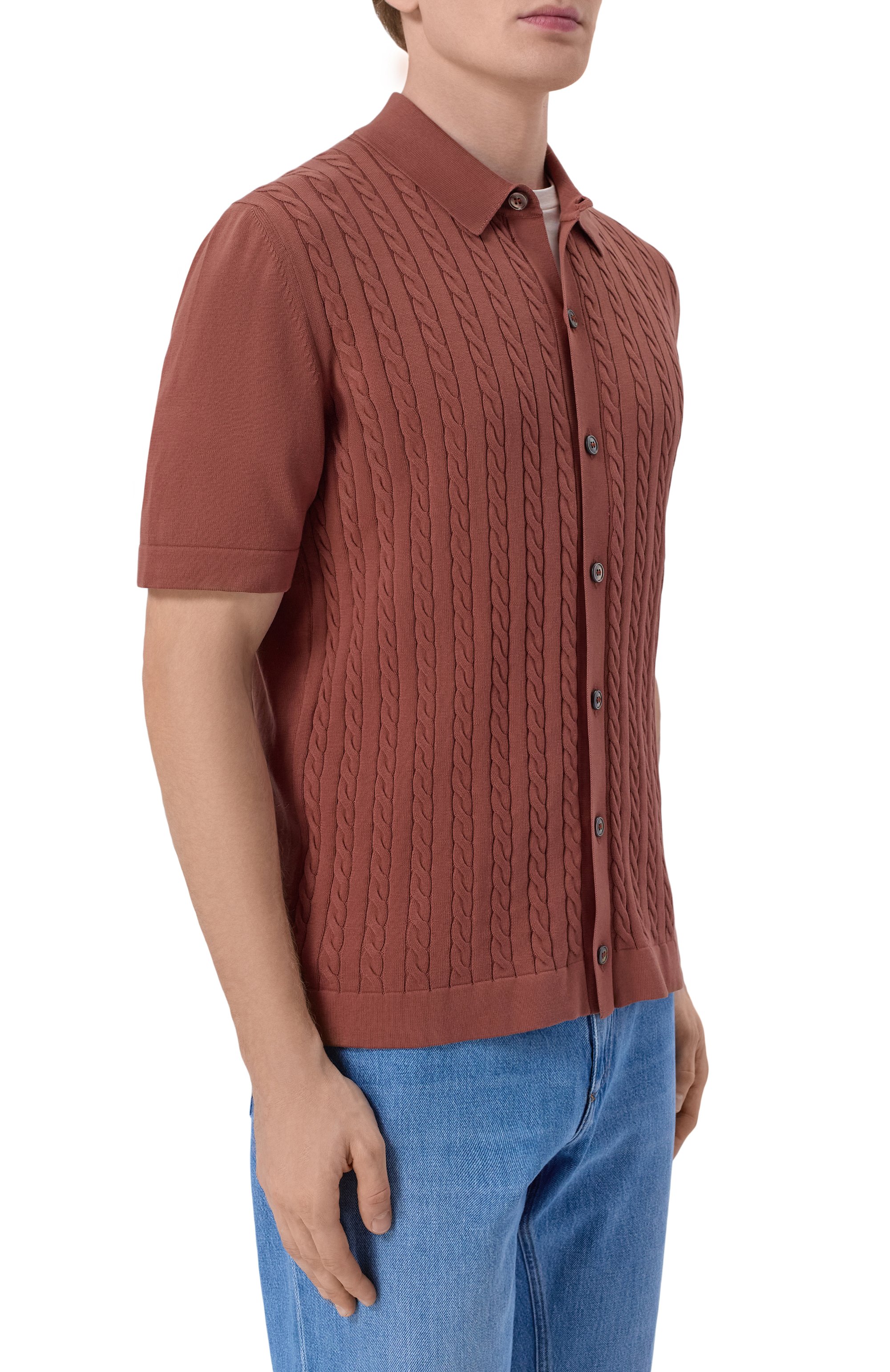 Хлопковая рубашка GRAN SASSO, арт. 57173/18167, фото 3