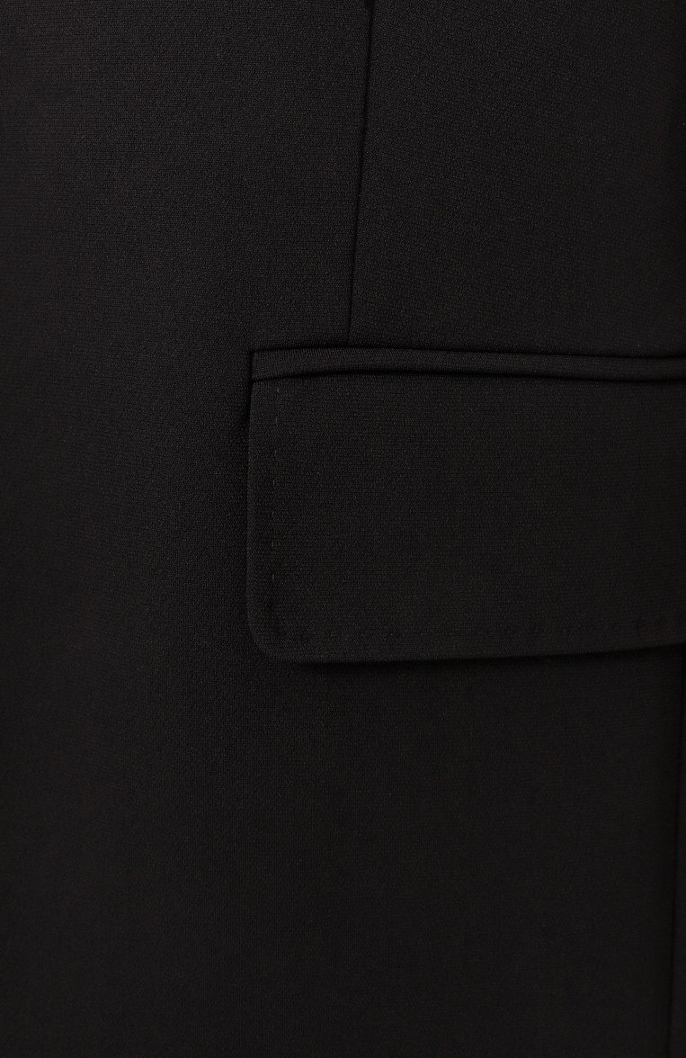 Женский жакет MAX MARA STUDIO черного цвета, арт. FURETT0 | Фото 6 (Рукава: Длинные; Материал внешний: Синтетический материал; Женское Кросс-КТ: Жакет-одежда; 1-2-бортные: Однобортные; Стили: Классический; Длина (для топов): Удлиненные; Автоматизация ТО: Проставлено; Автоматизация состава: Проставлено; Материал подклада: Синтетический материал)