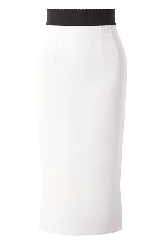 Юбка из вискозы Dolce & Gabbana F4A1FT/FUIAH Белый F4A1FT/FUIAH