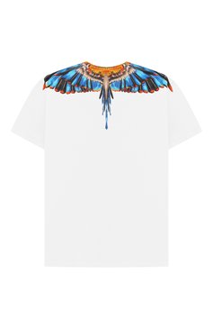 Детская хлопковая футболка MARCELO BURLON KIDS OF MILAN белого цвета, арт. CBAA002F21JER009 | Фото 2 (Материал внешний: Хлопок; Рукава: Короткие; Мальчики Кросс-КТ: Футболка-одежда; Драгоценные камни: Проставлено; Материал сплава: Проставлено; Ростовка одежда: 10 - 11 лет | 140 - 146см, 6 лет | 116 см, 8 лет | 128 см)