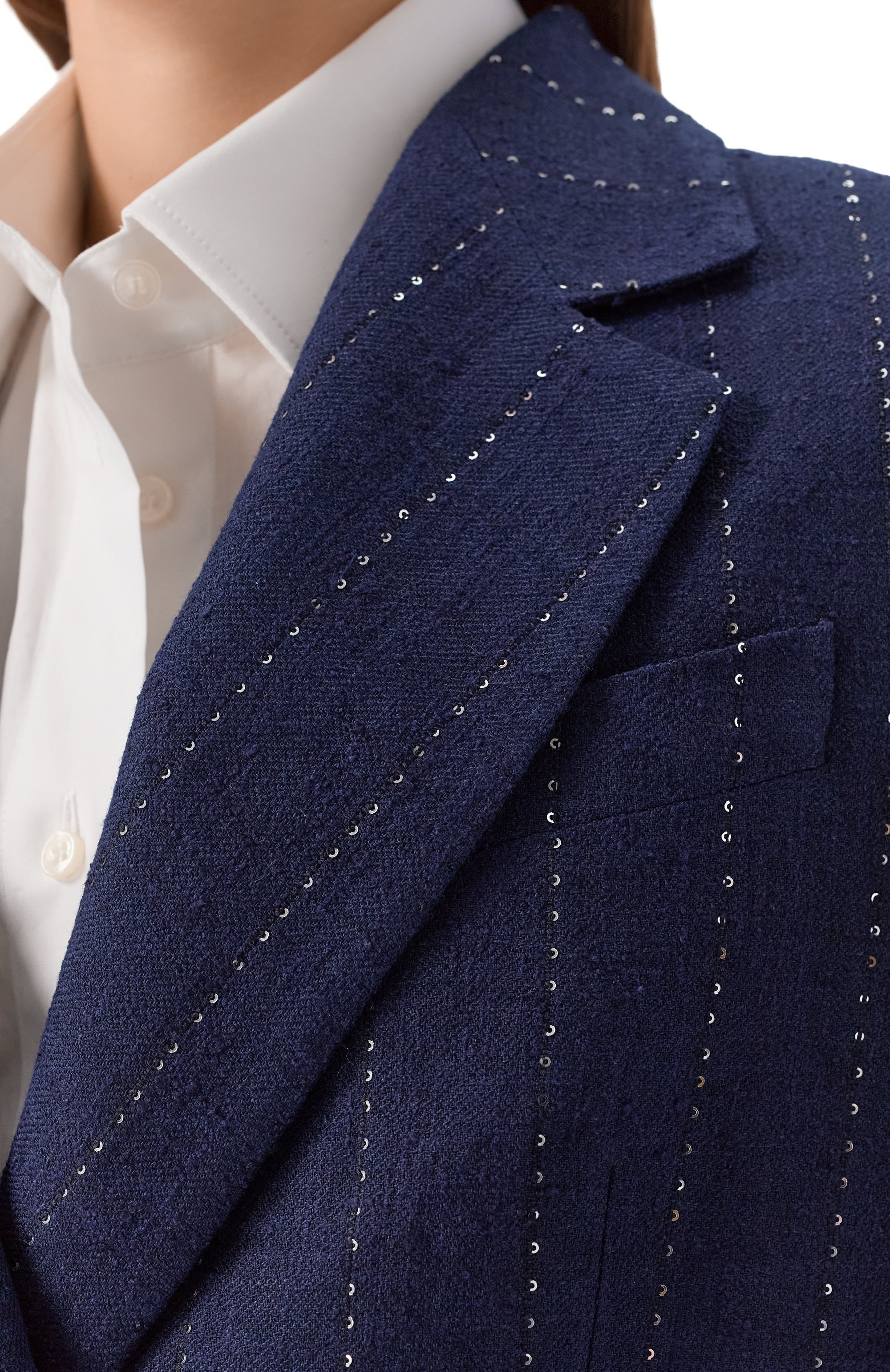 Жакет изо льна и шерсти KITON, арт. D60510K0940G, фото 5