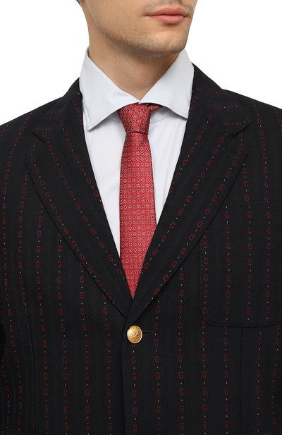 Шелковый галстук GUCCI, арт. 643996 4E002, фото 2