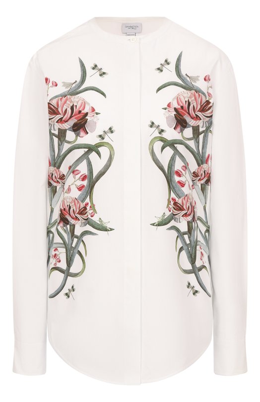 Хлопковая рубашка Giambattista Valli 25SSSVCA1079/A2PRI Белый 25SSSVCA1079/A2PRI