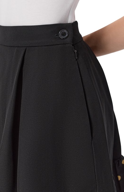 Юбка из шерсти и вискозы Moschino A0111/5437 Чёрный  A0111/5437 Фото 5
