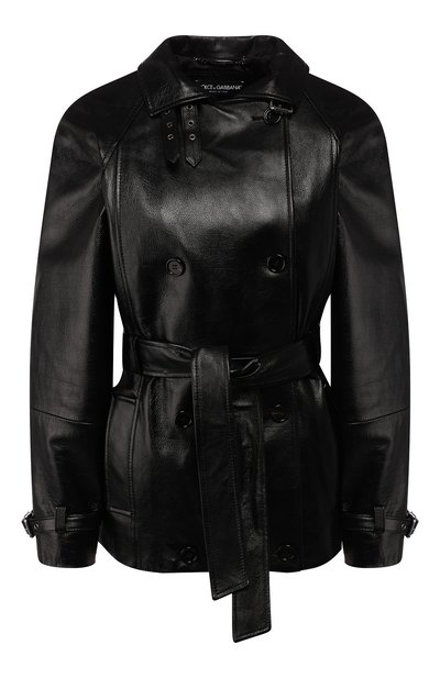 Женская кожаная куртка DOLCE & GABBANA, арт. F9G97L/HULF5