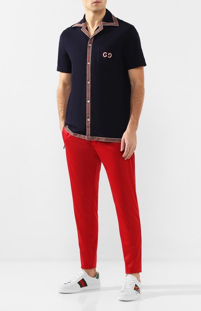 Хлопковая рубашка GUCCI, арт. 573259/XJA6D, фото 2
