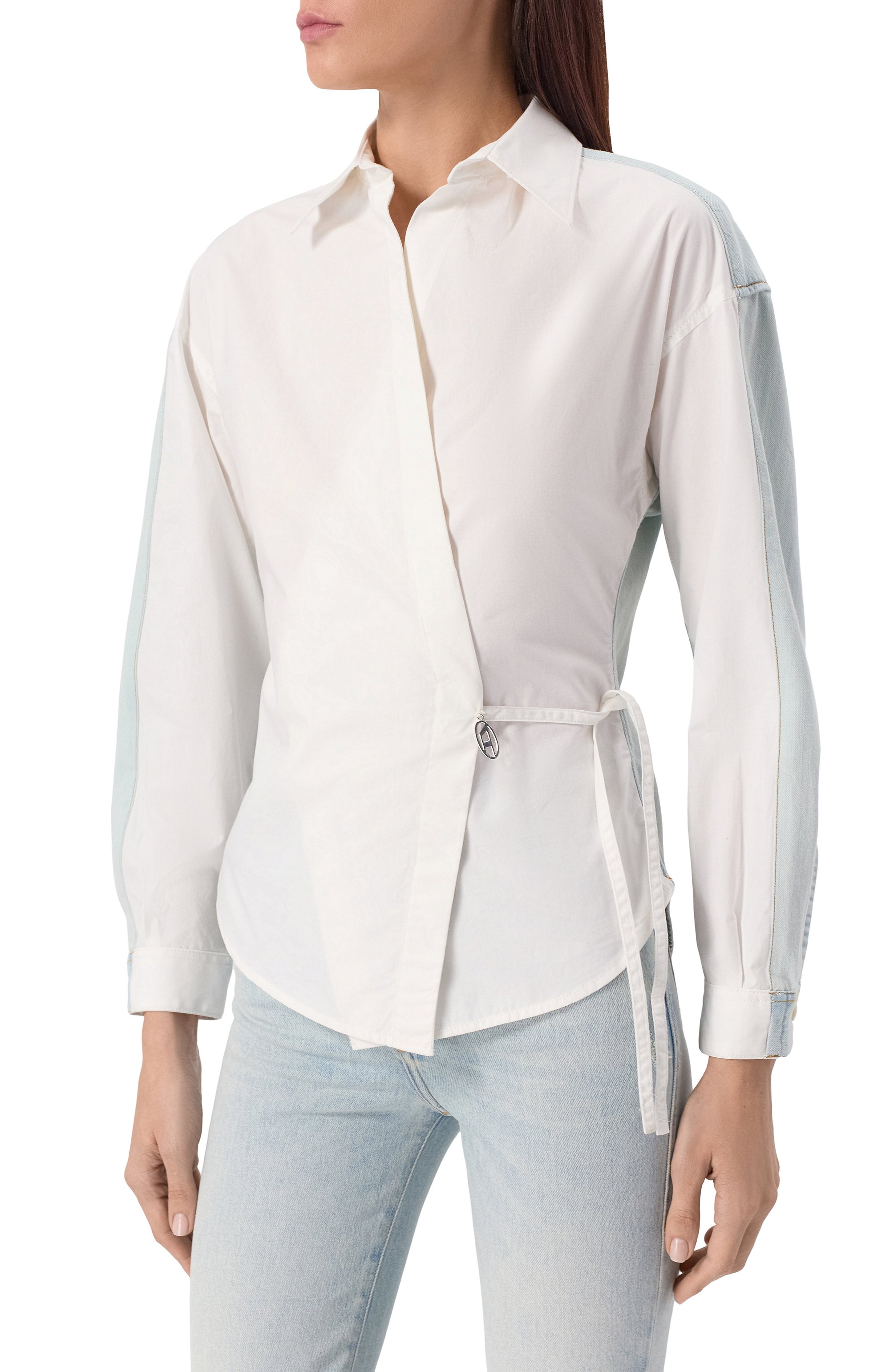 Комбинированная рубашка DIESEL, арт. A17386/0CBCP, фото 3